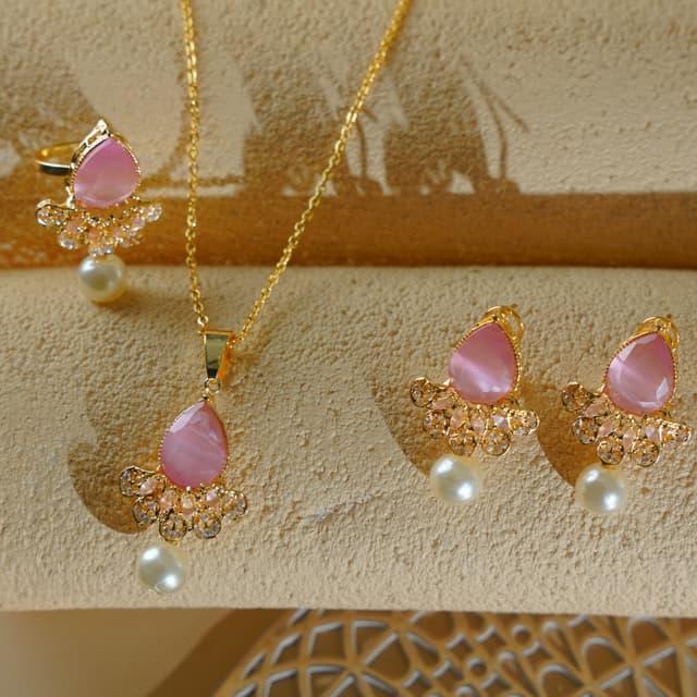 zanvik-blush-royale-zirconia-earrings-ring-and-pendant-set